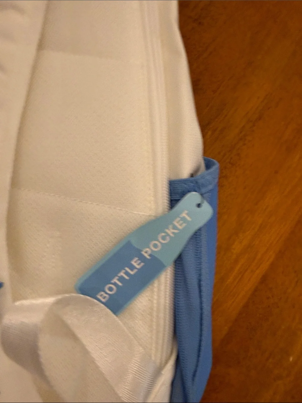Jordan White and Light Blue Backpack